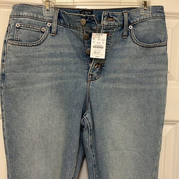 NWT J.Crew 10” High Rise Skinny All Day Stretch Distressed Jean- Size 30 - Picture 2 of 10